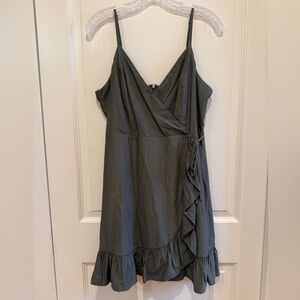 Altar’d State Faux Wrap Ruffle Dress